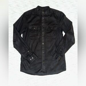 H&M Men’s Band Collar Button Down Shirt